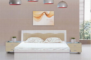 充满现代感的板式床 打造时尚家居